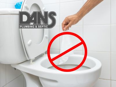 Do not put flushable wipes down the toilet